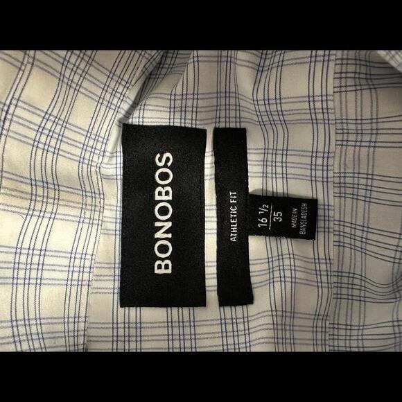 Bonobos plaid Athletic Fit button-down shirt Size 16.5/35 - Picture 5 of 5